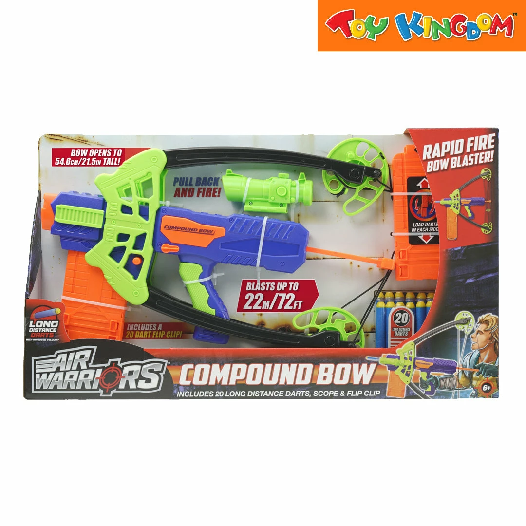 Buzz Bee Air Warriors Compound Bow With Flip Clip And 29 Darts Blaster 1 Buzz Bee Air Warriors Compound Bow With Flip Clip And 29 Darts Blaster