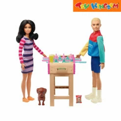 Barbie Mini Playset With Themed Accessories And Pet Game Night Theme Playset 7 Barbie Mini Playset With Themed Accessories And Pet Game Night Theme Playset -Toy Haven Shop 39018515 GRG77 GAME NIGHT 3
