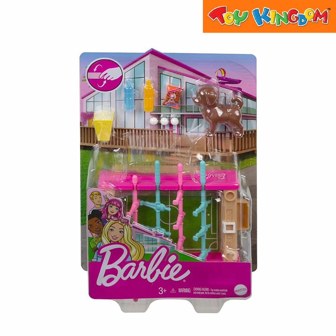 Barbie Mini Playset With Themed Accessories And Pet Game Night Theme Playset 1 Barbie Mini Playset With Themed Accessories And Pet Game Night Theme Playset