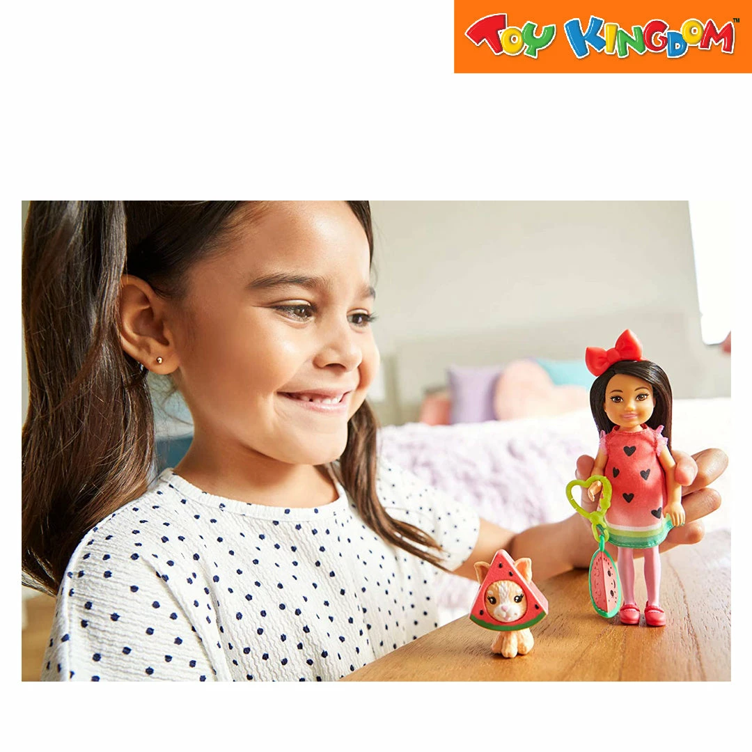 Barbie Club Chelsea Watermelon Costume Dress-Up Doll 6 Barbie Club Chelsea Watermelon Costume Dress-Up Doll - Image 6