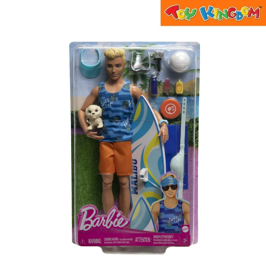 Barbie Ken Doll With Surfboard 1 Barbie Ken Doll With Surfboard