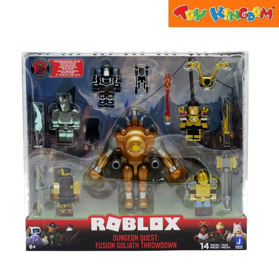 Roblox Dungeon Quest Fusion Goliath Throwdown 14 Pcs Playset 1 Roblox Dungeon Quest Fusion Goliath Throwdown 14 Pcs Playset
