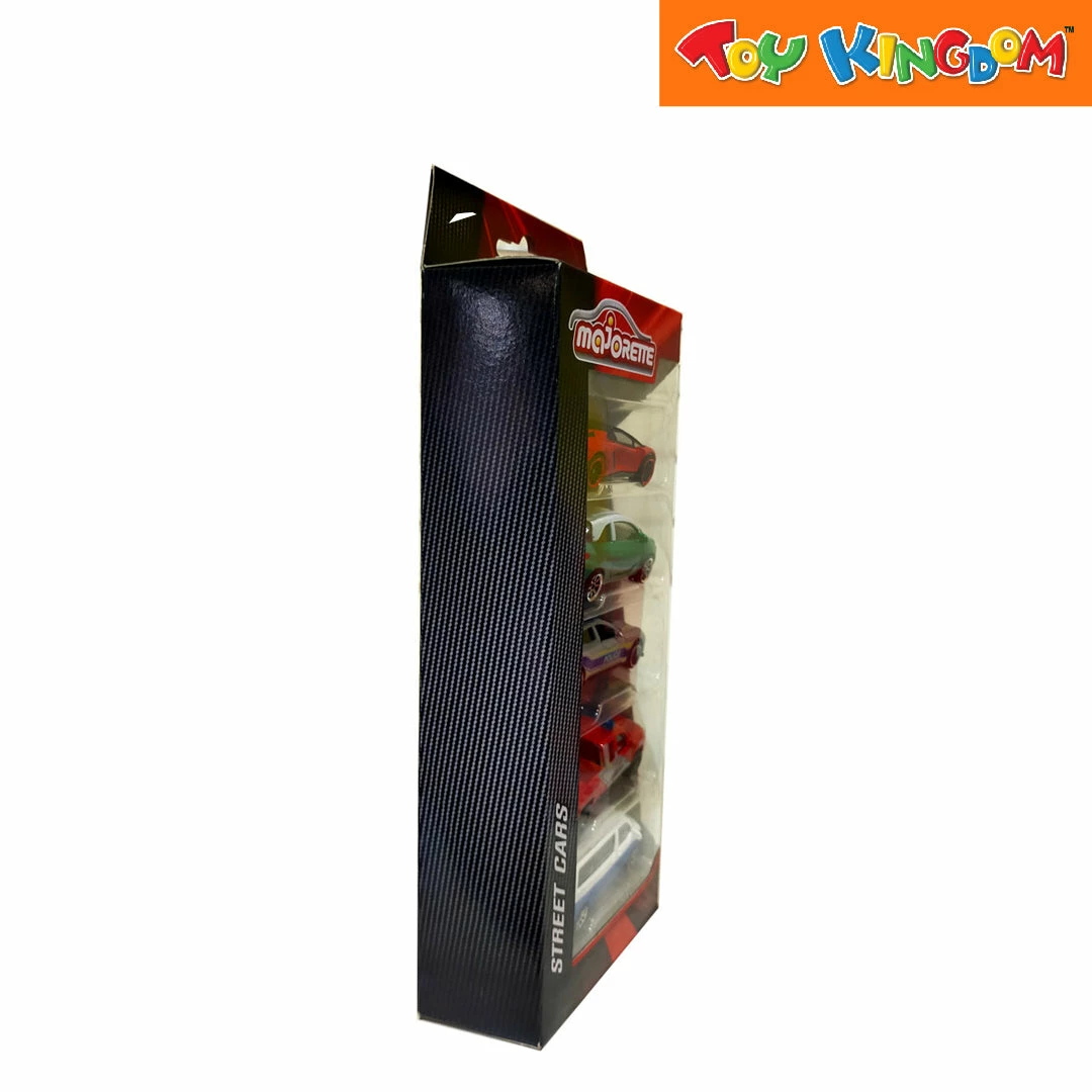 Majorette Street Cars Red, Green, Police, Fire Fighter And Van 5 Pack Vehicle Playset 2 Majorette Street Cars Red, Green, Police, Fire Fighter And Van 5 Pack Vehicle Playset - Image 2