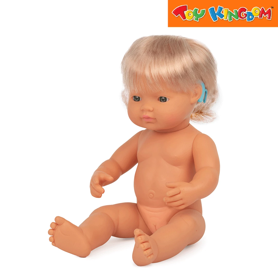 Miniland Caucasian Girl With Hearing Aid 38 Cm Baby Doll 2 Miniland Caucasian Girl With Hearing Aid 38 Cm Baby Doll - Image 2