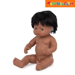 Miniland Hispanic Boy With Hearing Aid 38 Cm Baby Doll -Toy Haven Shop TK 10280474 31117 Hispanic Boy with hearing Aid 38cm SIDE 2