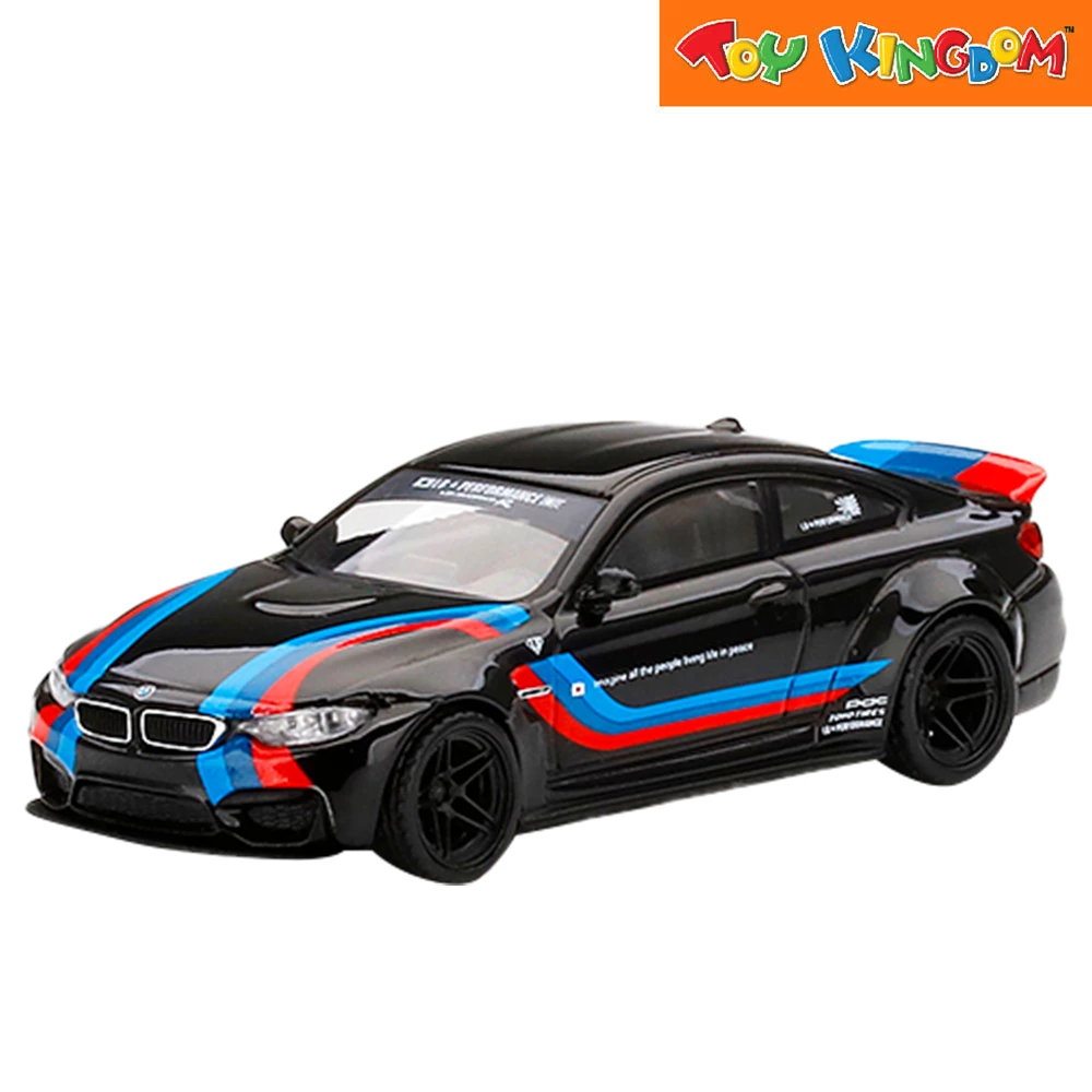 Mini GT LB WORKS BMW M4 Black W/ M Stripe MiJo Exclusive 1:64 Die-cast 1 Mini GT LB WORKS BMW M4 Black W/ M Stripe MiJo Exclusive 1:64 Die-cast
