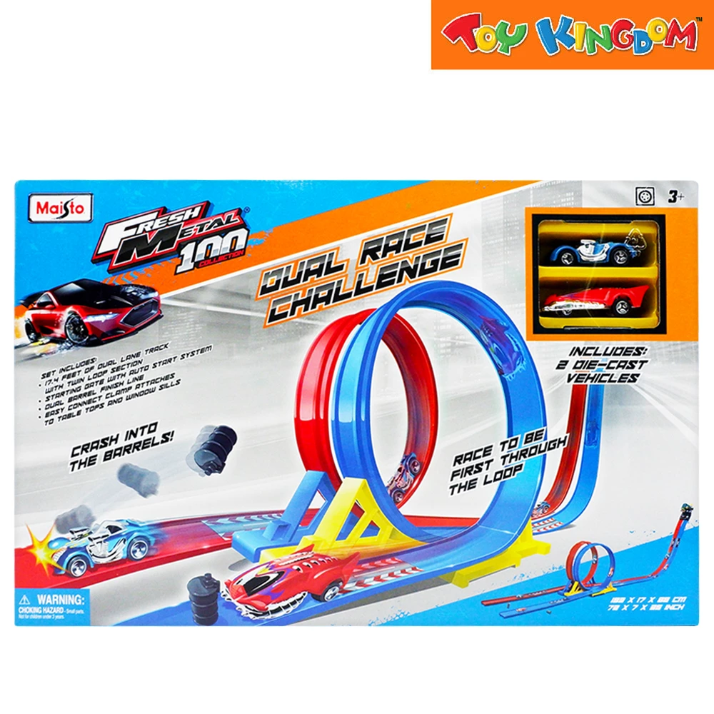 Maisto Fresh Metal Dual Race Challenge Playset 3 Maisto Fresh Metal Dual Race Challenge Playset - Image 3