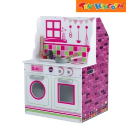 2-in-1 Wooden Kitchen And Doll House