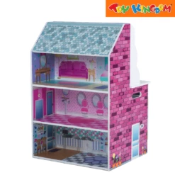 Toy Haven Shop -Toy Haven Shop TK 39072612 2 In 1 Wooden Kitchen Doll House 3