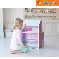 2-in-1 Wooden Kitchen And Doll House -Toy Haven Shop TK 39072612 2 In 1 Wooden Kitchen Doll House 4