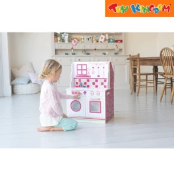 2-in-1 Wooden Kitchen And Doll House -Toy Haven Shop TK 39072612 2 In 1 Wooden Kitchen Doll House 5