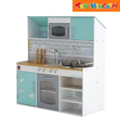Starkids 2-in-1 Townhouse And Kitchen Playset -Toy Haven Shop TK 39072614 Peppermint 2 In 1 Townhouse Kitchen 4