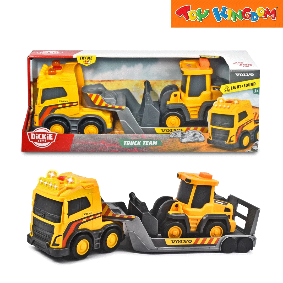 Dickie Toys Volvo Truck Team Vehicle Playset 3 Dickie Toys Volvo Truck Team Vehicle Playset - Image 3