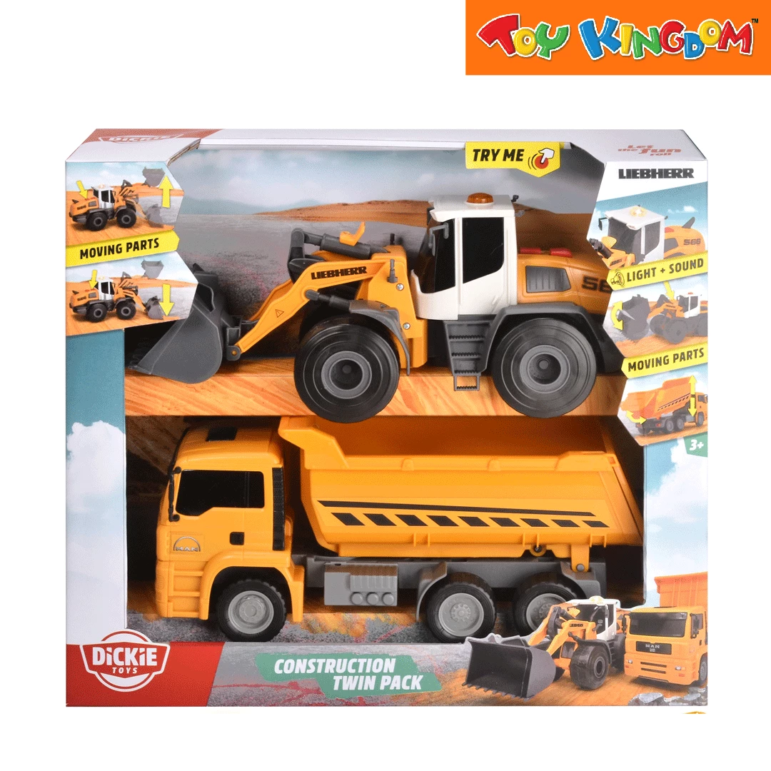 Dickie Toys Construction Twin Pack Vehicle Playset 1 Dickie Toys Construction Twin Pack Vehicle Playset