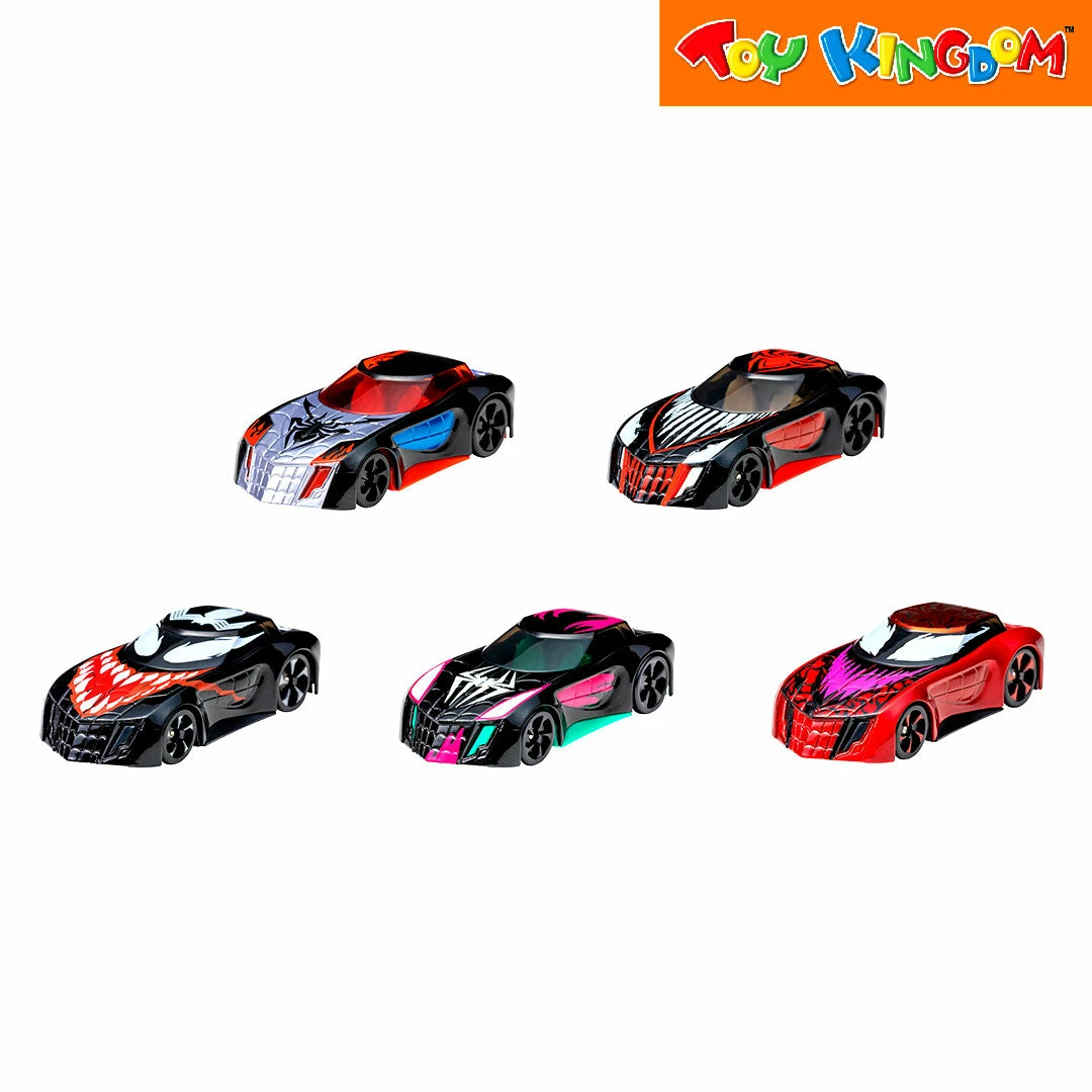 Marvel Go Collection Spider-Man Venomized 5 Pack Racing Cars Vehicle Set 2 Marvel Go Collection Spider-Man Venomized 5 Pack Racing Cars Vehicle Set - Image 2