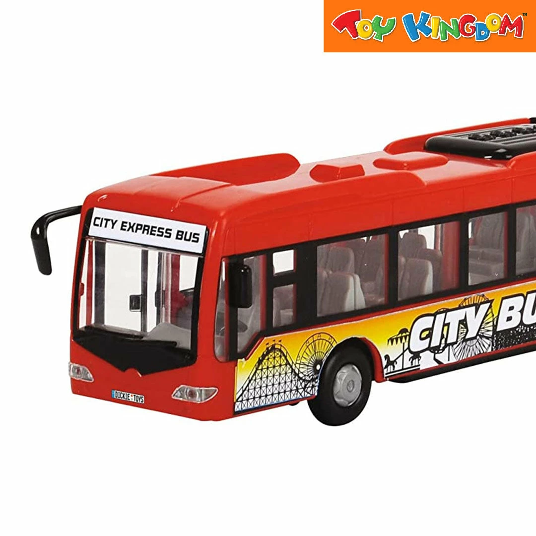 Dickie Toys City Express Bus Red Vehicle 3 Dickie Toys City Express Bus Red Vehicle - Image 3
