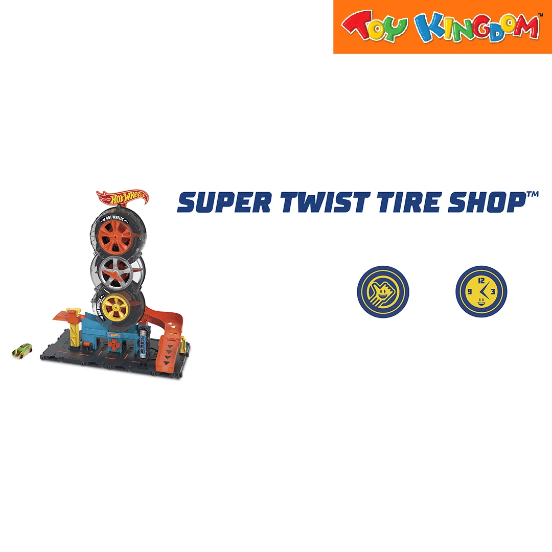 Hot Wheels City Super Twist Tire Shop Vehicle Playset 3 Hot Wheels City Super Twist Tire Shop Vehicle Playset - Image 3