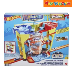 Hot Wheels City Stunt & Splash Car Wash Vehicle Playset