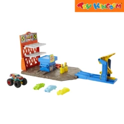 Hot Wheels Monster Trucks Blast Station Vehicle Playset -Toy Haven Shop TK 39079132 3HWI HFB12 Hot Wheels Monster Trucks Blast Station FRONT