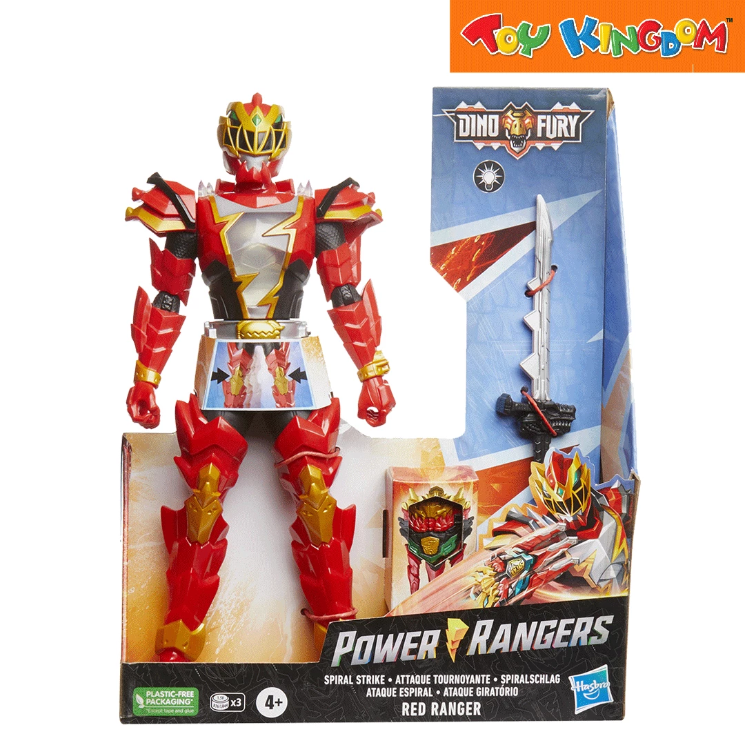 Power Rangers Dino Fury Spiral Strike Red Ranger Figure 1 Power Rangers Dino Fury Spiral Strike Red Ranger Figure