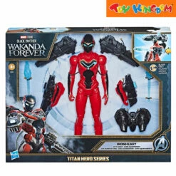 Marvel Titan Hero Series Black Panther Wakanda Forever Iron Heart With Gear Playset