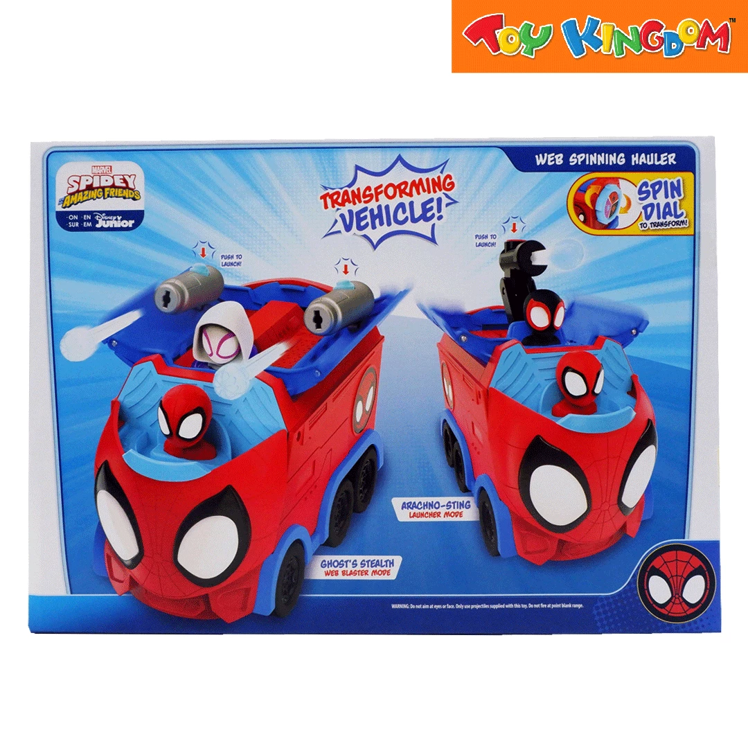 Disney Jr. Marvel Spidey And His Amazing Friends Web Spinning Hauler Vehicle 4 Disney Jr. Marvel Spidey And His Amazing Friends Web Spinning Hauler Vehicle - Image 4