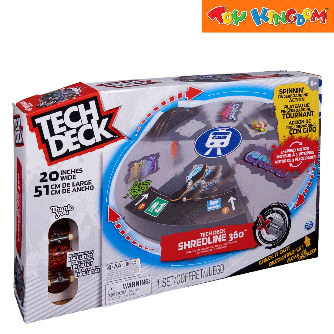 Tech Deck Shredline 360 Turntable Motorized Fingerboard Ramp 2 Tech Deck Shredline 360 Turntable Motorized Fingerboard Ramp - Image 2