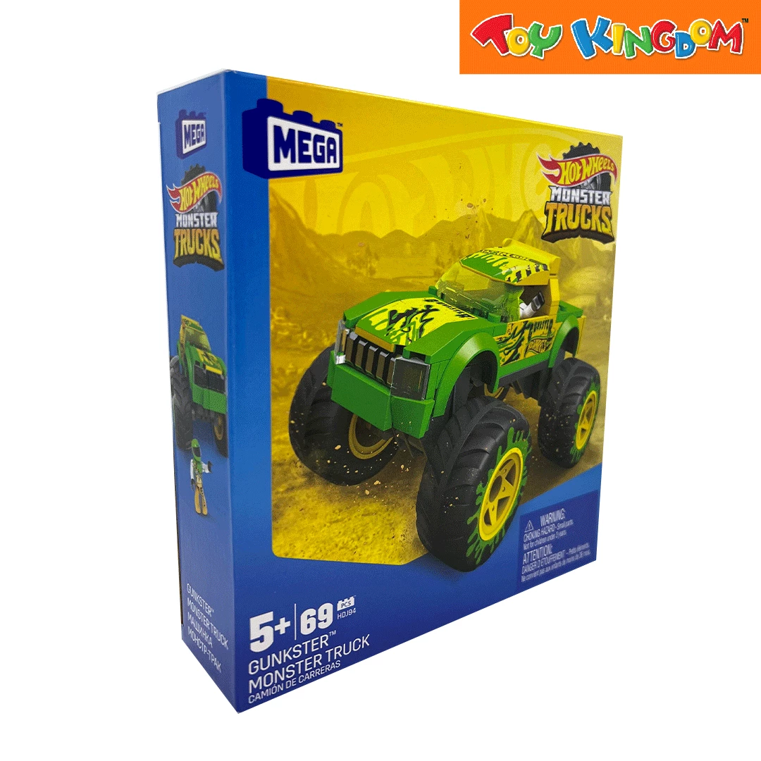 Hot Wheels Monster Trucks Mega Construx Gunkster Die-cast Vehicle 2 Hot Wheels Monster Trucks Mega Construx Gunkster Die-cast Vehicle - Image 2