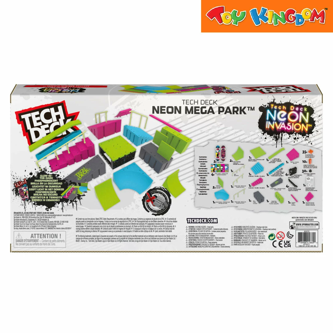 Tech Deck Neon Mega Park X-Connect Fingerboard Ramp Set 3 Tech Deck Neon Mega Park X-Connect Fingerboard Ramp Set - Image 3