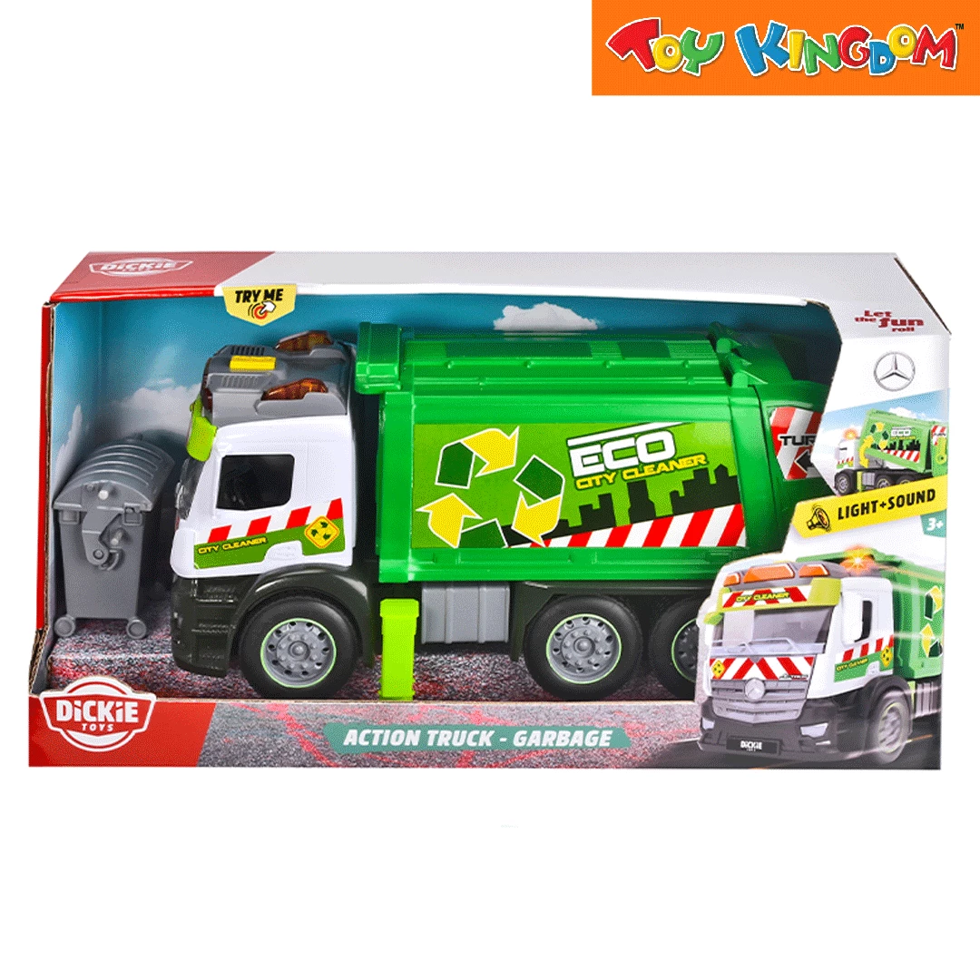 Dickie Toys Lights And Sounds Garbage Truck 1 Dickie Toys Lights And Sounds Garbage Truck