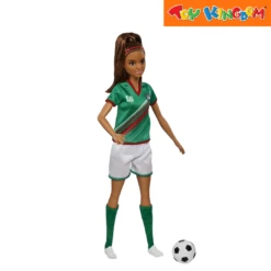 Barbie Brunette Soccer Doll -Toy Haven Shop TK 39082956 Barbie Brunette Soccer Doll SIDE
