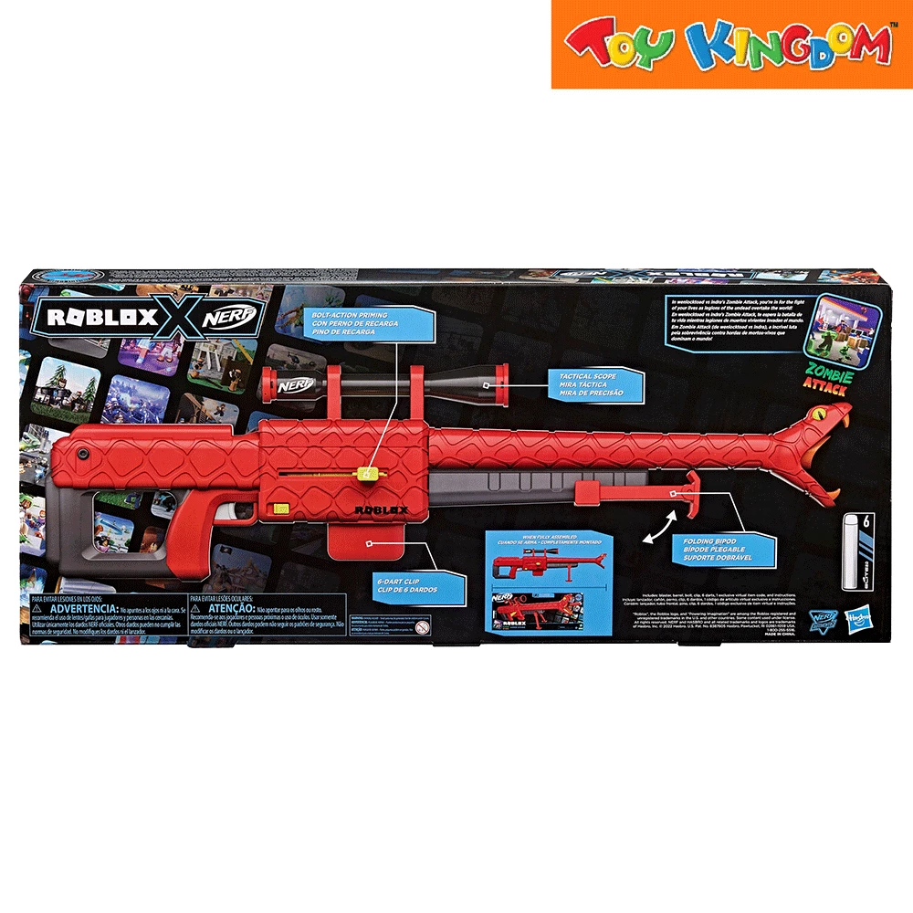 Nerf Roblox Zombie Attack Viper Strike Blaster 2 Nerf Roblox Zombie Attack Viper Strike Blaster - Image 2