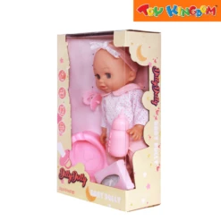 Dilly Dolly Baby Dolly Pink Pajama With White Ribbon Doll 6 Dilly Dolly Baby Dolly Pink Pajama With White Ribbon Doll -Toy Haven Shop TK 39086022 88006A SIDE2