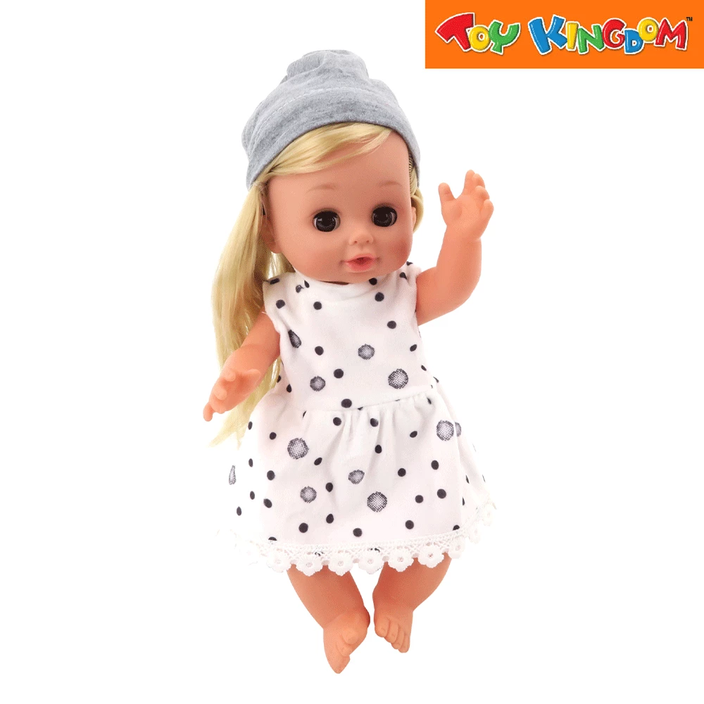 Dilly Dolly Sweet Tootsie White Dress With Polka Dots Doll 3 Dilly Dolly Sweet Tootsie White Dress With Polka Dots Doll - Image 3