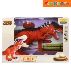 Stomp And Chomp T-Rex Red And Black Battery Operated Dinosaur