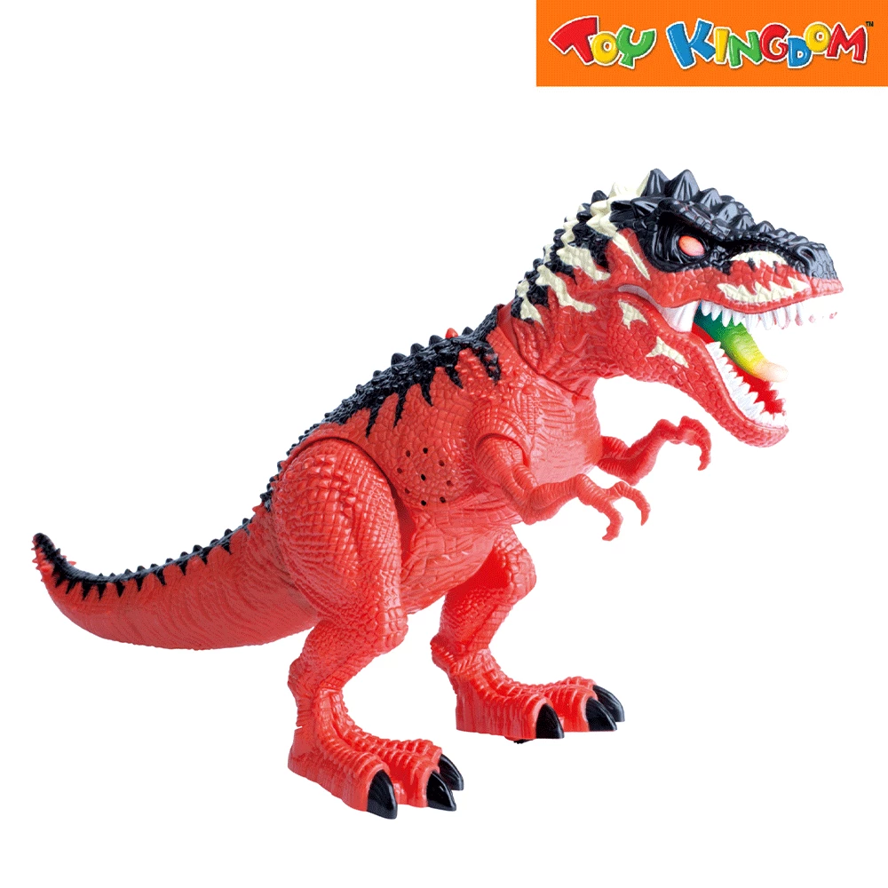 Stomp And Chomp T-Rex Red And Black Battery Operated Dinosaur 4 Stomp And Chomp T-Rex Red And Black Battery Operated Dinosaur - Image 4