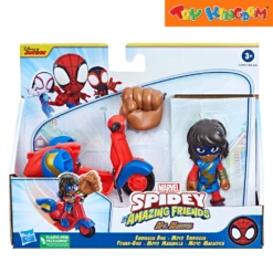 Disney Jr. Marvel Spidey And His Amazing Friends Ms. Marvel Embiggen Bike Playset