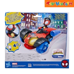 Disney Jr. Marvel Spidey And His Amazing Friends Miles Morales Spider-Man Glow Tech Techno-Racer 5 Disney Jr. Marvel Spidey And His Amazing Friends Miles Morales Spider-Man Glow Tech Techno-Racer -Toy Haven Shop TK 39090117 F4531 PKT BACK