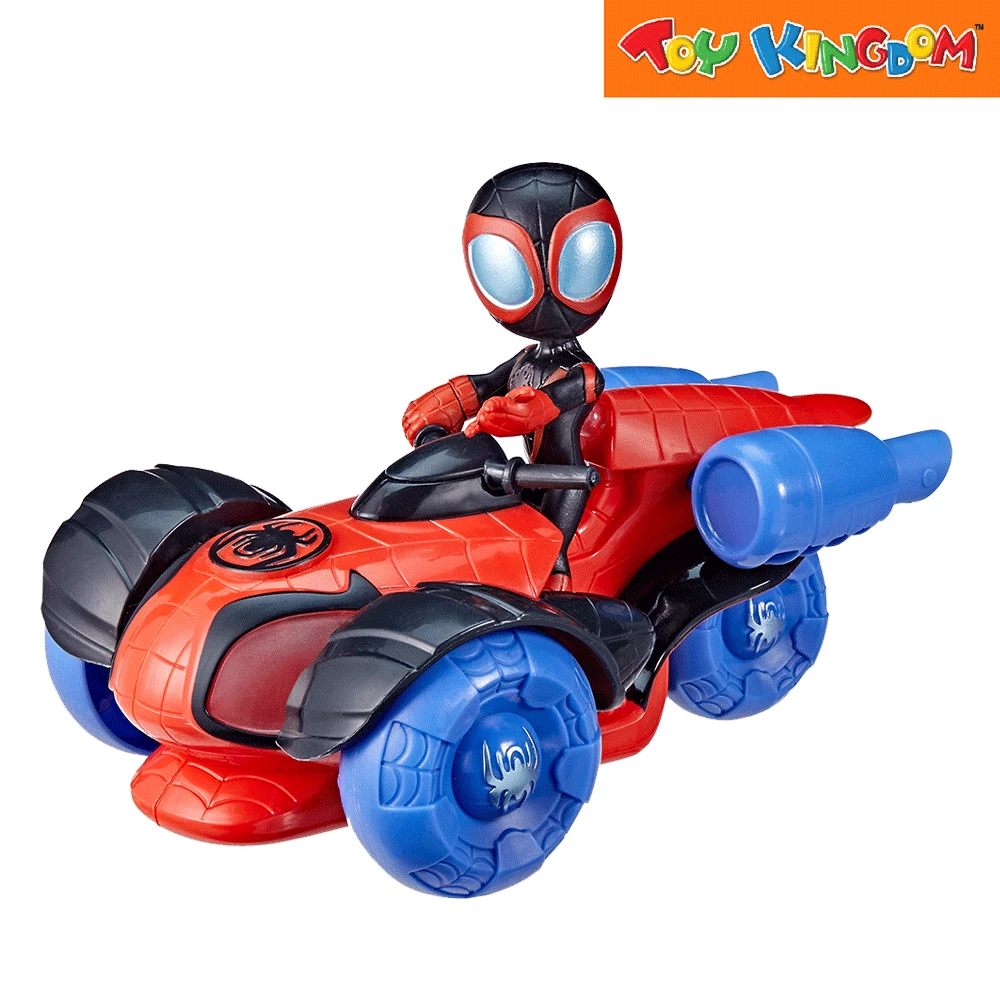 Disney Jr. Marvel Spidey And His Amazing Friends Miles Morales Spider-Man Glow Tech Techno-Racer 2 Disney Jr. Marvel Spidey And His Amazing Friends Miles Morales Spider-Man Glow Tech Techno-Racer - Image 2