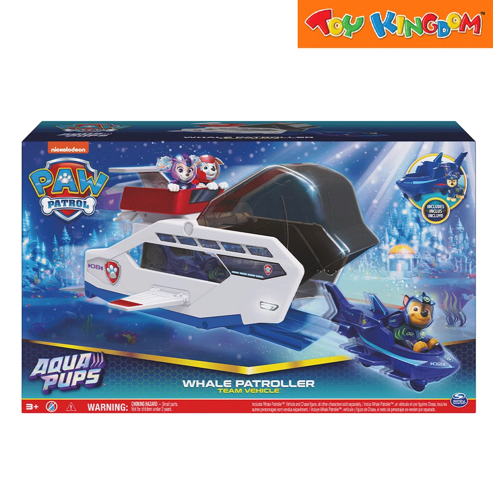 Paw Patrol Aqua Pups Whale Patroller Team Vehicle 1 Paw Patrol Aqua Pups Whale Patroller Team Vehicle