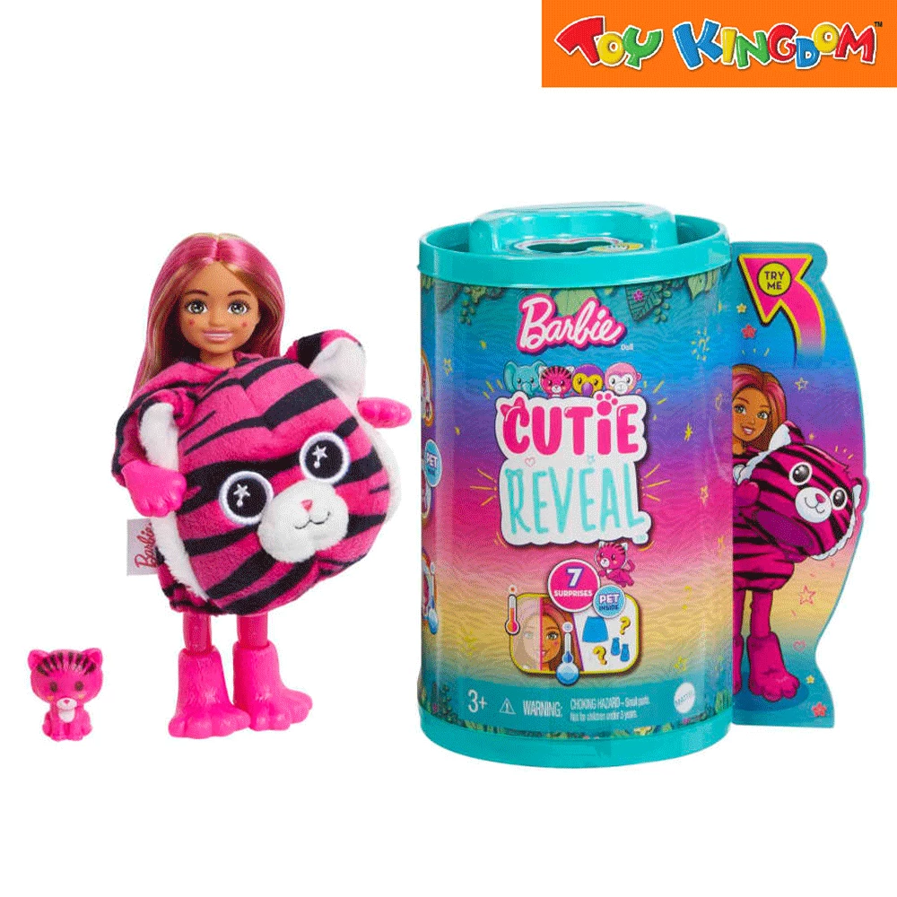 Barbie Cutie Reveal Tiger Small Doll 1 Barbie Cutie Reveal Tiger Small Doll