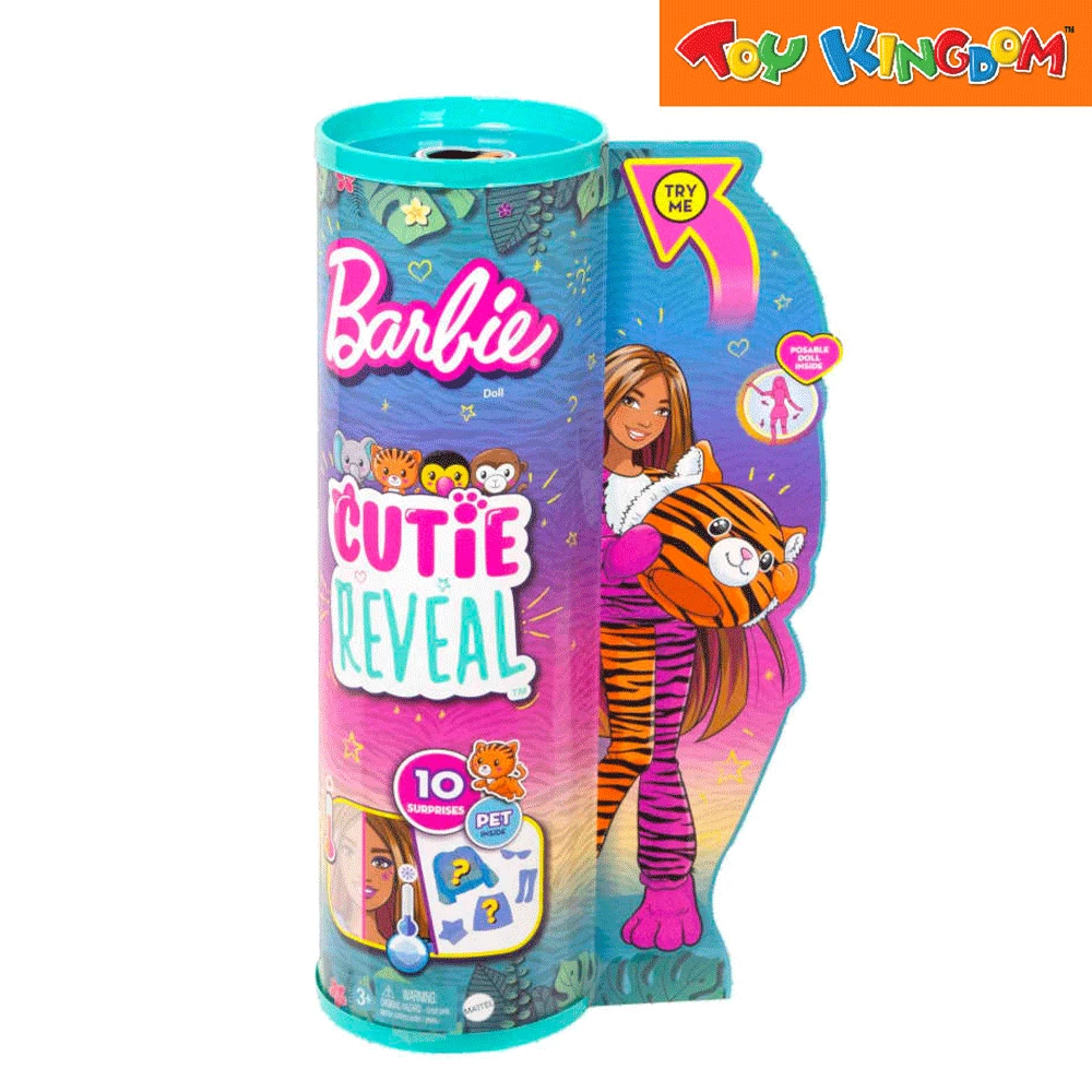 Barbie Cutie Reveal Tiger Doll 1 Barbie Cutie Reveal Tiger Doll