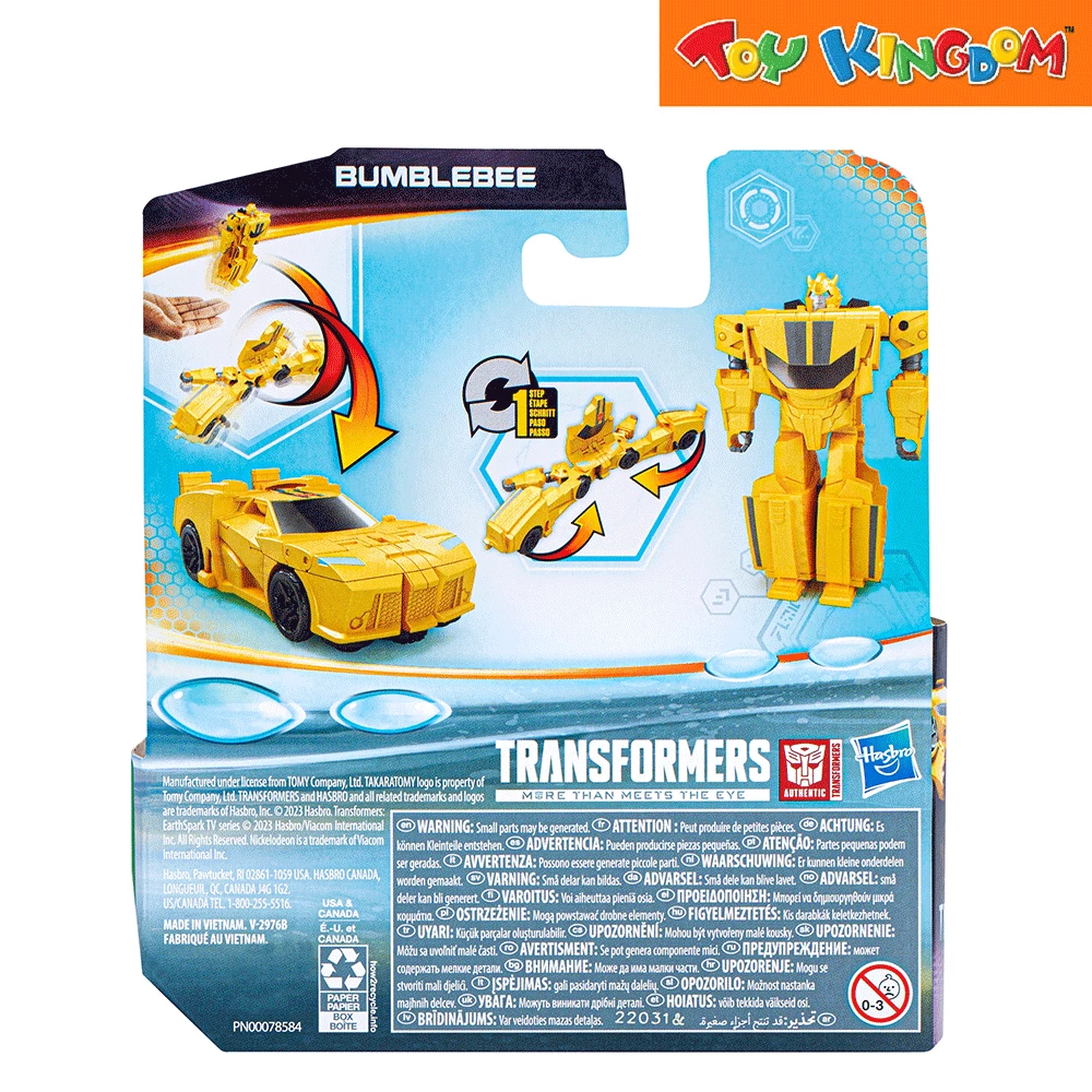 Transformers Earthspark Terran 1 Step Flip Bumblebee Action Figure 4 Transformers Earthspark Terran 1 Step Flip Bumblebee Action Figure - Image 4