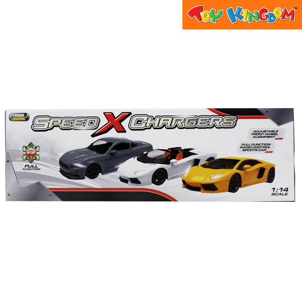 Dream Machine Speed X Chargers Yellow 1:14 Scale Remote Control Vehicle 3 Dream Machine Speed X Chargers Yellow 1:14 Scale Remote Control Vehicle - Image 3