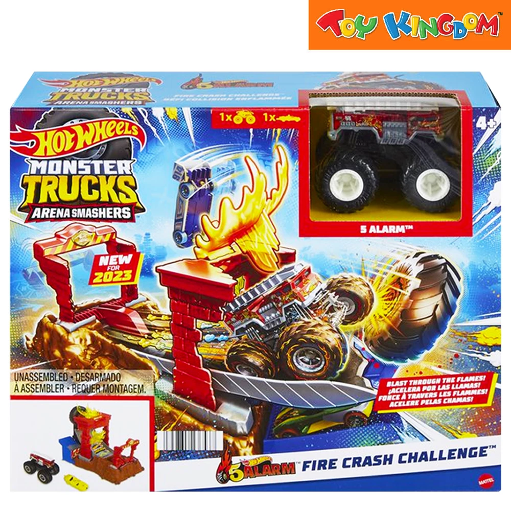 Hot Wheels Monster Trucks Arena World: Entry Challenge - 5-Alarm Smash Playset 1 Hot Wheels Monster Trucks Arena World: Entry Challenge - 5-Alarm Smash Playset