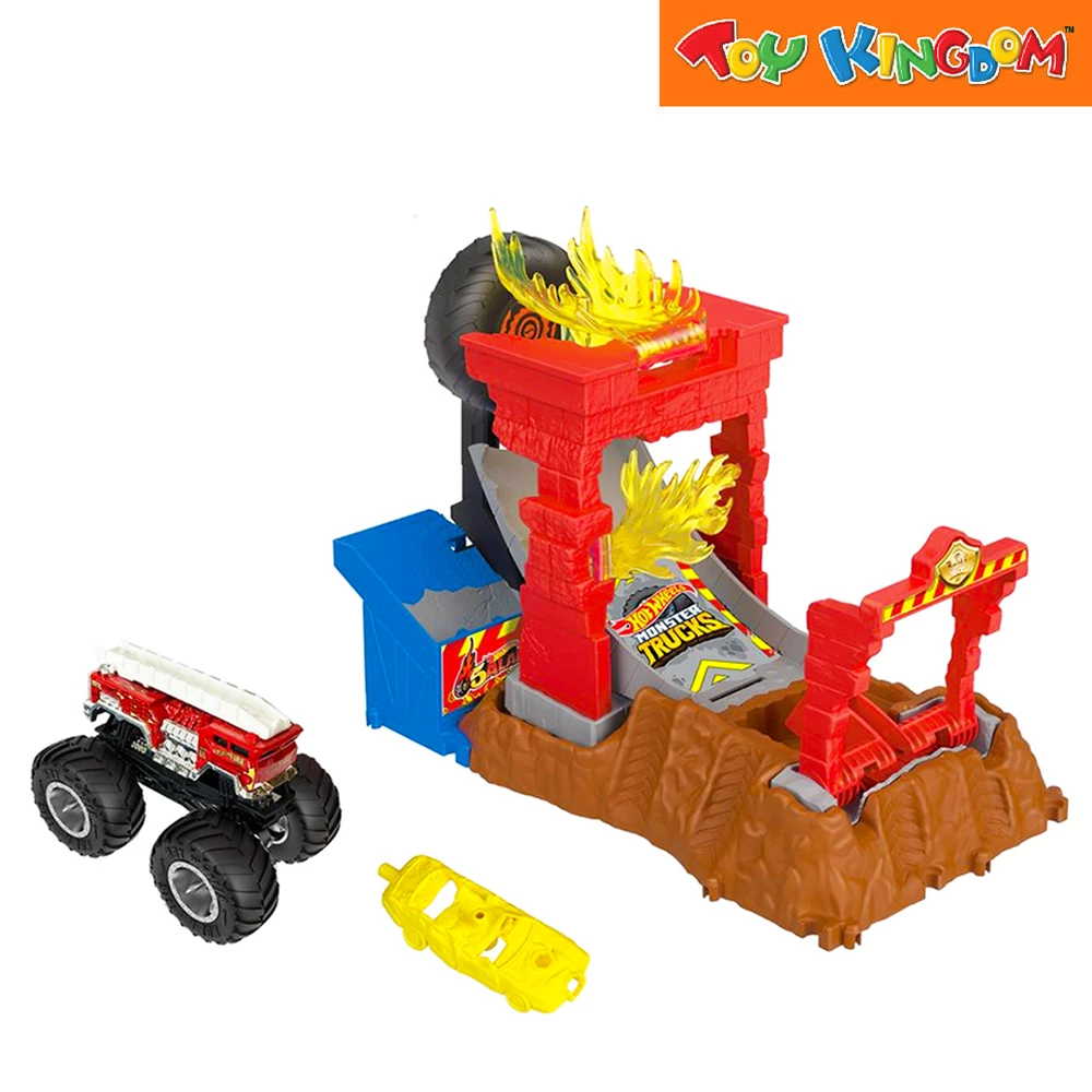 Hot Wheels Monster Trucks Arena World: Entry Challenge - 5-Alarm Smash Playset 2 Hot Wheels Monster Trucks Arena World: Entry Challenge - 5-Alarm Smash Playset - Image 2
