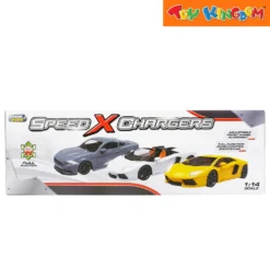 Dream Machine Speed X Chargers Gray 1:14 Scale Remote Control Vehicle -Toy Haven Shop TK 3909558089963 PKT BACK