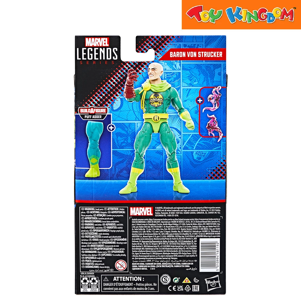 Marvel Avengers Legend Series Build-A-Figure Puff Adder Baron Von Strucker Action Figure 3 Marvel Avengers Legend Series Build-A-Figure Puff Adder Baron Von Strucker Action Figure - Image 3