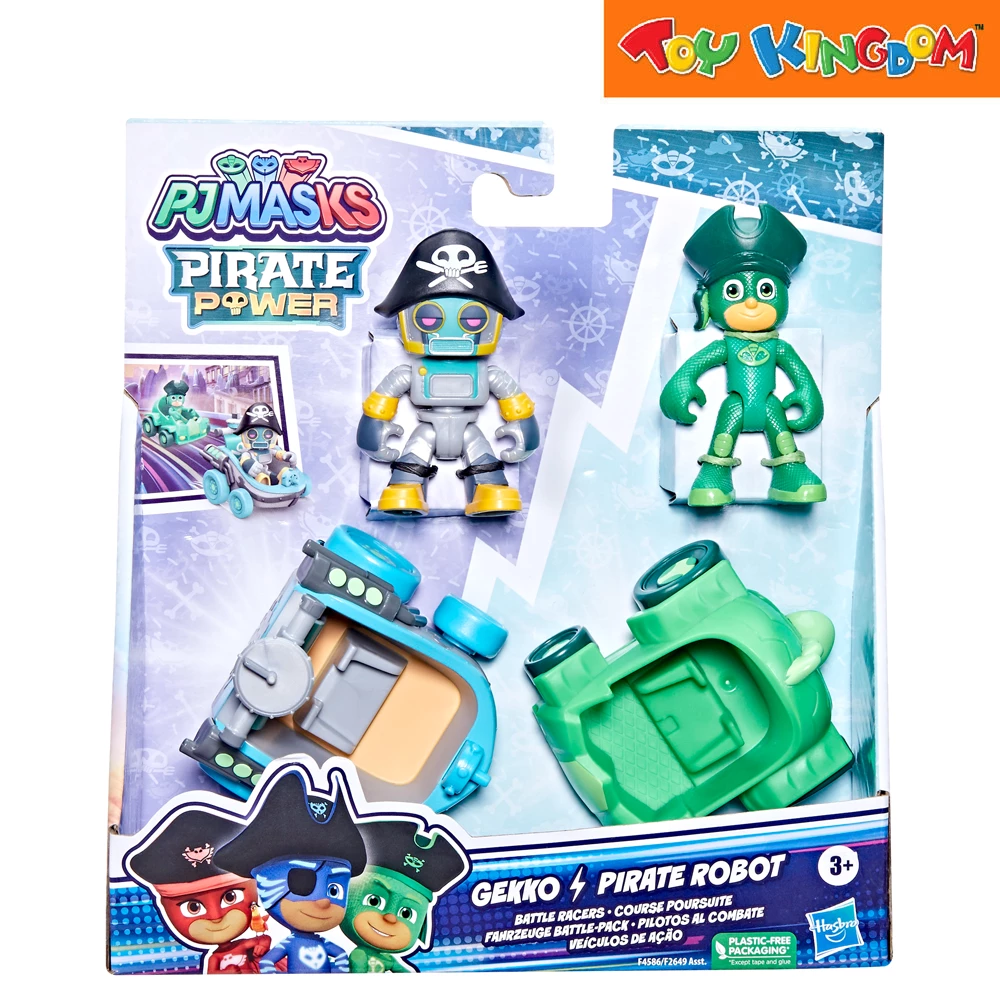 Pj Mask Battle Racers Pirate Power Gekko And Pirate Robot Action Figure 1 Pj Mask Battle Racers Pirate Power Gekko And Pirate Robot Action Figure