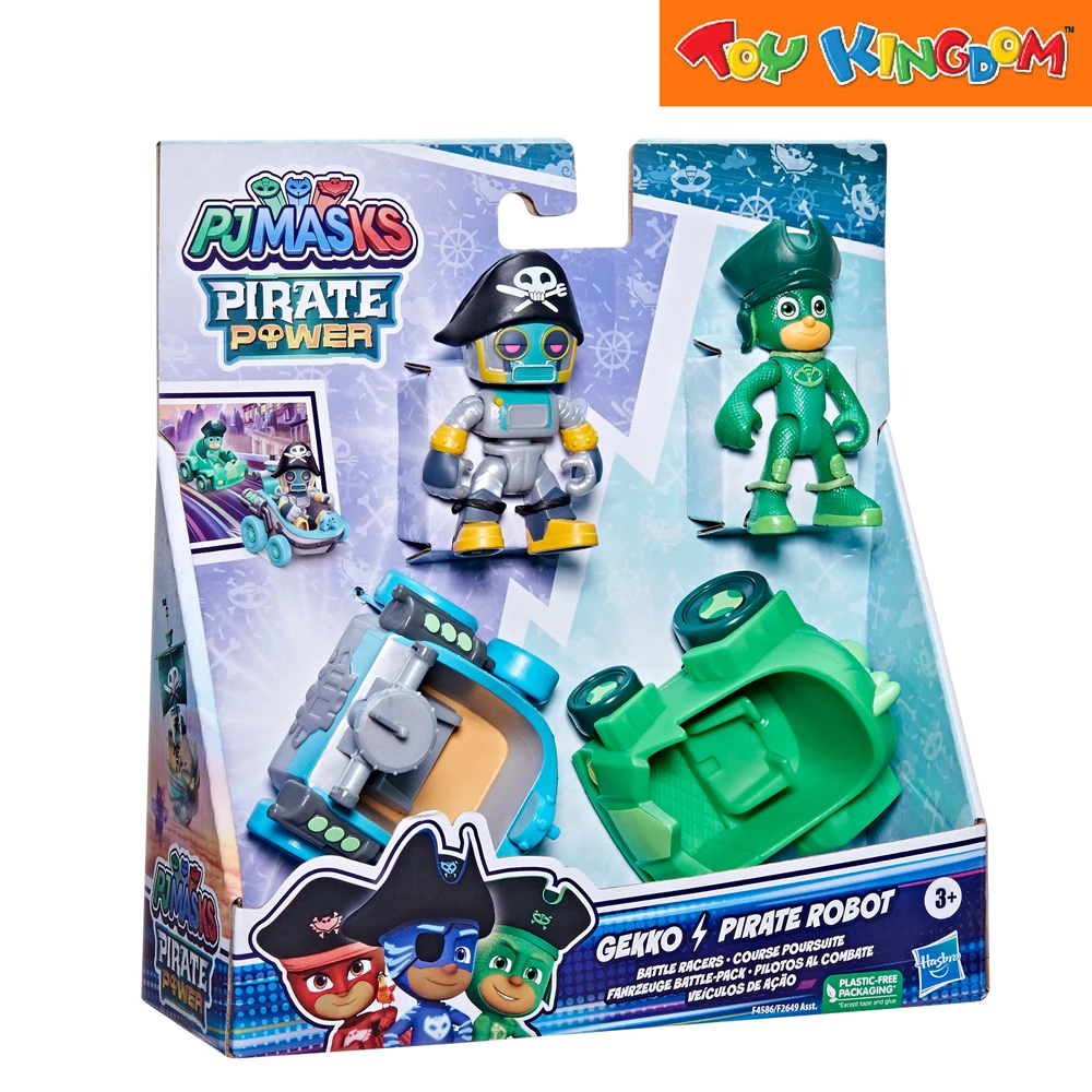 Pj Mask Battle Racers Pirate Power Gekko And Pirate Robot Action Figure 2 Pj Mask Battle Racers Pirate Power Gekko And Pirate Robot Action Figure - Image 2